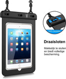 Waterdichte Tablethoes - Waterdicht Hoesje tot 5 meter - Waterproof Case Dry Pouch Hoes Universeel voor alle Tablets tot 10 inch