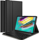 Samsung Galaxy Tab S5e Hoes met Toetsenbord - 10.5 inch - Samsung Galaxy Tab S5e Hoes Book Case Cover Hoesje met Toetsenbord Zwart