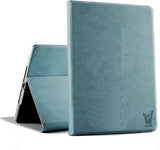Apple iPad Mini 5 (2019) Hoes - Canvas Eco Leer Smart Book Case Hoesje - iCall - Blauw