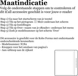 Hoes geschikt voor Kobo Forma - Book Case Premium Sleep Cover Leer Hoesje met Auto/Wake Functie - Blauw