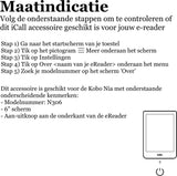 Hoes geschikt voor Kobo Nia - Book Case Premium Sleep Cover Leer Hoesje met Auto/Wake Functie - Roze