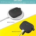 Hoesje geschikt voor Airpods Pro - Shock Proof Siliconen Case Cover Hoes Zwart