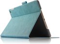 Apple iPad Air 10.5 (2019) Hoes - Canvas Eco Leer Smart Book Case Hoesje - iCall - Blauw