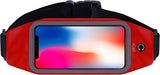 Running Belt Heupband Sportriem Hardloop Band Rood - Heuptas Riem met Smartphone Houder voor Fitness - Universeel voor alle telefoons - van iCall