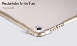 Apple iPad Mini 1 / 2 / 3 - Luxe Champagne Goud Leren Hoesje Smart Cover - Book Case Retro  (Flip Cover) - Bescherming voor Voor- en Achterkant (Gold en Leer)