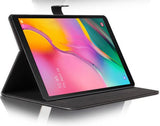 Samsung Galaxy Tab A 10.1 (2019) Hoes - Lederen Book Case Smart Cover - iCall - Zwart