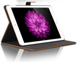 iPad Mini (2019) Hoes - Smart Book Case Lederen Hoesje - iCall - Lichtbruin