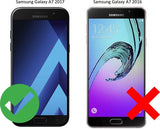 Screenprotector geschikt voor Samsung Galaxy A7 (2017) - Glas PET Folie Screenprotector Transparant 0.2mm 9H (Full Screen Protector)