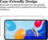 Screenprotector geschikt voor Xiaomi Redmi Note 11 / Note 11S - Gehard Glas Beschermglas Tempered Glass Screen Protector
