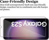 Screenprotector geschikt voor Samsung Galaxy S23 - Gehard Glas Beschermglas Tempered Glass Screen Protector