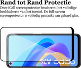 Screenprotector geschikt voor Oppo A76 - Gehard Glas Beschermglas Tempered Glass Volledig Dekkende Screen Protector