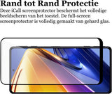 Screenprotector geschikt voor Xiaomi Poco F4 - Gehard Glas Beschermglas Tempered Glass Volledig Dekkende Screen Protector