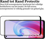 Screenprotector geschikt voor Oppo A96 - Gehard Glas Beschermglas Tempered Glass Volledig Dekkende Screen Protector