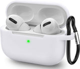 Hoesje geschikt voor Airpods Pro - Shock Proof Siliconen Case Cover Hoes Wit