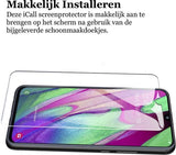 Screenprotector geschikt voor Samsung Galaxy A40 - Glas Screen Protector