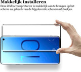 Screenprotector geschikt voor Samsung Galaxy S10 Plus - Tempered Glass Gehard Glas Case-Friendly Screen Protector - Ondersteunt Vingerafdrukscanner