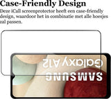 Screenprotector geschikt voor Samsung A12 - Glas Screen Protector