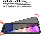 Privacy Screenprotector geschikt voor iPhone 11 / XR - FullGuard Screen Protector