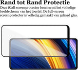 Screenprotector geschikt voor Xiaomi Poco X3 Pro - Beschermglas Full - Glas Screen Protector