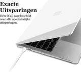 Case geschikt voor Macbook Pro 13 inch - Hard Cover Hoes Ultrathin Transparant - Hoesje geschikt voor MacBook Pro 13 inch M2 / M1 / 2023 / 2022 / 2021 2020 / 2019 / 2018 / 2017 / 2016 met Touch Bar