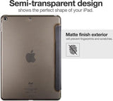 iCall - Apple iPad Mini (2019) / Mini 4 Hoes - Smart Book Case Tri-Fold Cover - Zwart