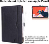 Apple iPad Pro 11 (2018) Hoes Smart Vintage Book Case Leer Zwart - Hoesje van iCall