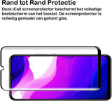 Screenprotector geschikt voor Xiaomi Mi 10 Lite - Full Screen Protector Glas