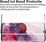 Screenprotector geschikt voor Samsung S20 - Full Screen Protector Glas