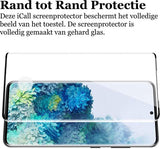 Screenprotector geschikt voor Samsung S20 Plus - Full Screen Protector Glas