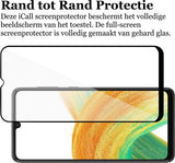 Screenprotector geschikt voor Samsung Galaxy A33 - Gehard Glas Beschermglas Tempered Glass Volledig Dekkende Screen Protector