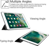 iCall - Apple iPad Mini (2019) / Mini 4 Hoes - Smart Book Case Tri-Fold Cover - Zwart