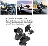 Telefoonhouders Auto met Zuignap - One-Hand Fixation GSM Smartphone Houder voor Dashboard en Voorruit