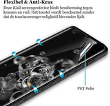 Screenprotector geschikt voor Samsung Galaxy S23 Ultra - PET Glasfolie Beschermglas Screen Protector