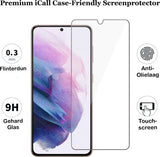 Screenprotector geschikt voor Samsung S21 Plus - Glas Full Screen Protector