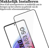Screenprotector geschikt voor Samsung Galaxy A53 - Gehard Glas Beschermglas Tempered Glass Volledig Dekkende Screen Protector