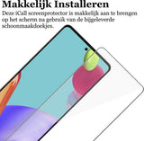 Screenprotector geschikt voor Samsung A52 - Full Screen Protector Glas