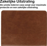 Hoes voor Samsung Galaxy Tab A7 Lite, Samsung Tab A7 Lite Hoesje Leer Bruin, Leren Book Case voor Samsung A7 Lite, Lederen Cover Samsung Galaxy Tab A7 Lite