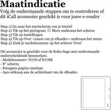 Hoes geschikt voor Kobo Sage - Book Case Premium Sleep Cover Leer Hoesje met Auto/Wake Functie - Roze