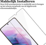 Screenprotector geschikt voor Samsung S21 Plus - Glas Screen Protector