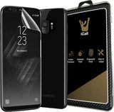 Screenprotector geschikt voor Samsung Galaxy S9 Plus van iCall - Glas PET Folie Screen Protector Transparant 0.2mm 9H