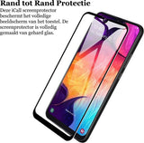 Screenprotector geschikt voor Samsung Galaxy A30s - FullGuard Glas Screen Protector