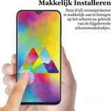 Screenprotector geschikt voor Samsung Galaxy M20 - Tempered Gehard Glas - Case Friendly - iCall