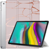 Samsung Galaxy Tab S5e Hoes - Smart Book Case Tri-Fold Hoesje - iCall - Marmer Roze