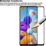 Screenprotector geschikt voor Samsung A21s - FullGuard Glas Screen Protector