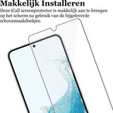 Screenprotector geschikt voor Samsung Galaxy S22 - Gehard Glas Beschermglas Tempered Glass Screen Protector