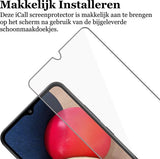 Screenprotector geschikt voor Samsung A02s - Glas Screen Protector