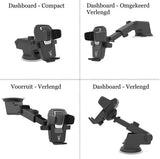 Auto Telefoonhouders / Smartphone Houder / GSM Houder - Universeel met Zuignap voor Voorruit & Dashboard
