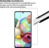 Screenprotector geschikt voor Samsung A71 - Glas Screen Protector