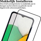 Screenprotector geschikt voor Samsung Galaxy A03 Core - Gehard Glas Beschermglas Tempered Glass Volledig Dekkende Screen Protector