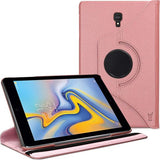 Samsung Galaxy Tab A 10.5 (2018) Hoesje 360 Graden Draaibaar Book Case Hoes van iCall - Roségoud